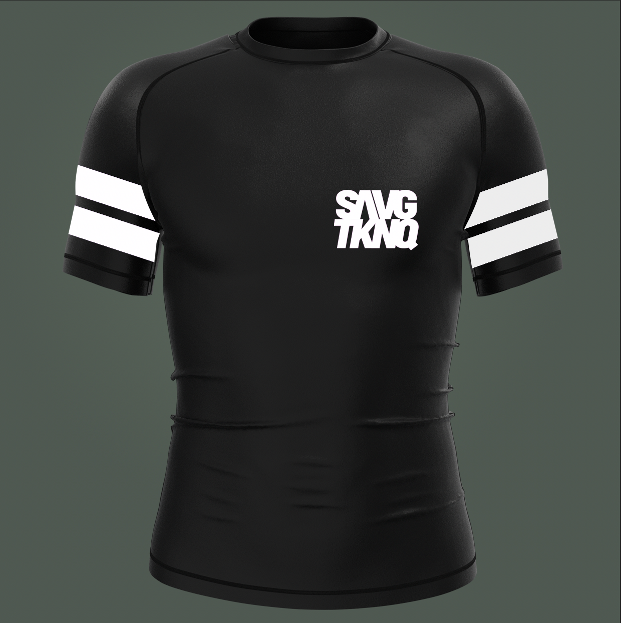 White Ranked SS Rashguard