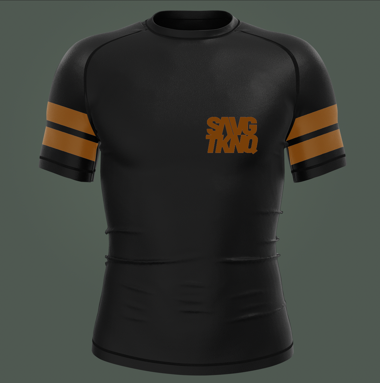 Brown Ranked SS Rashguard