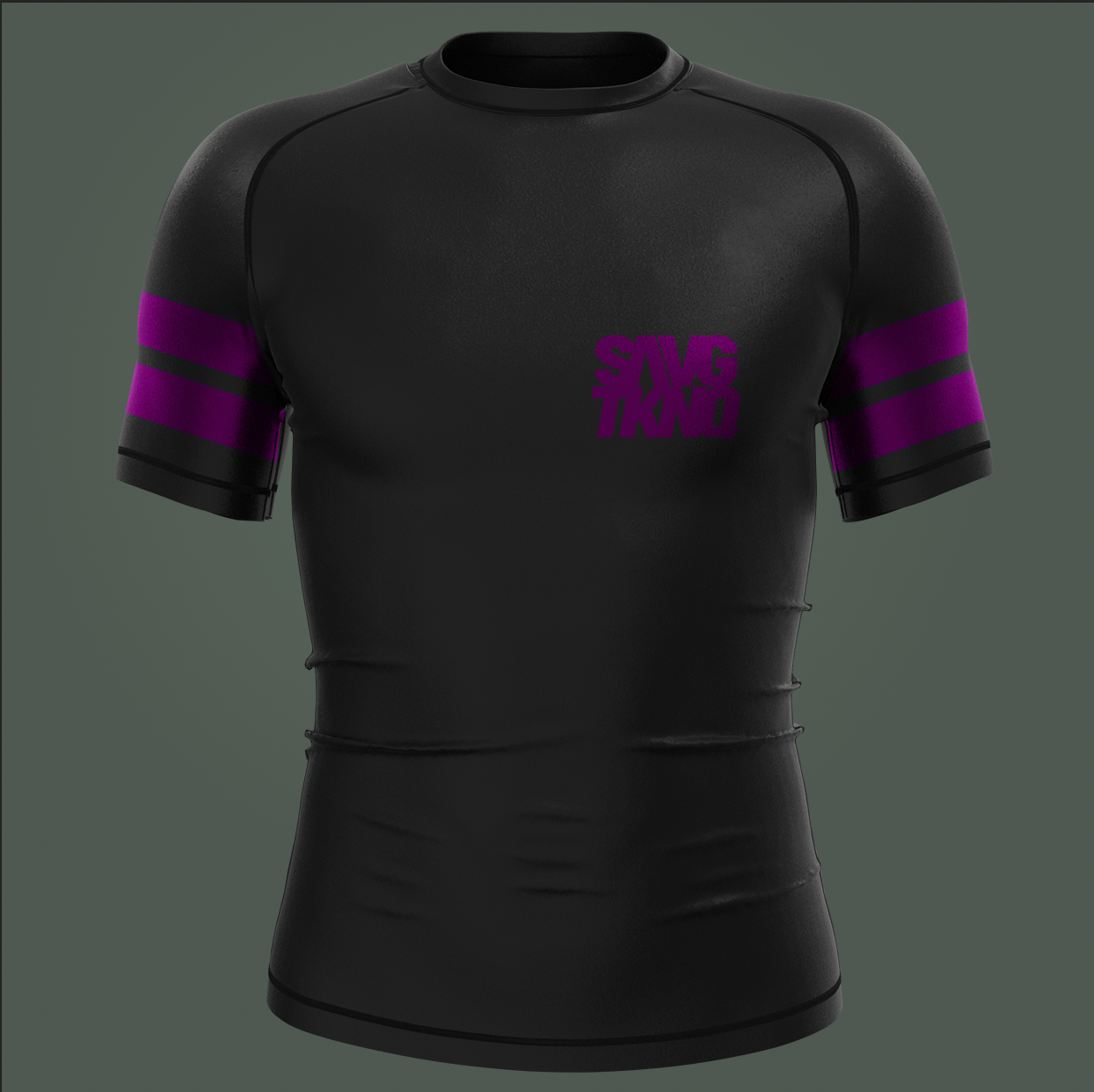 Purple Ranked SS Rashguard