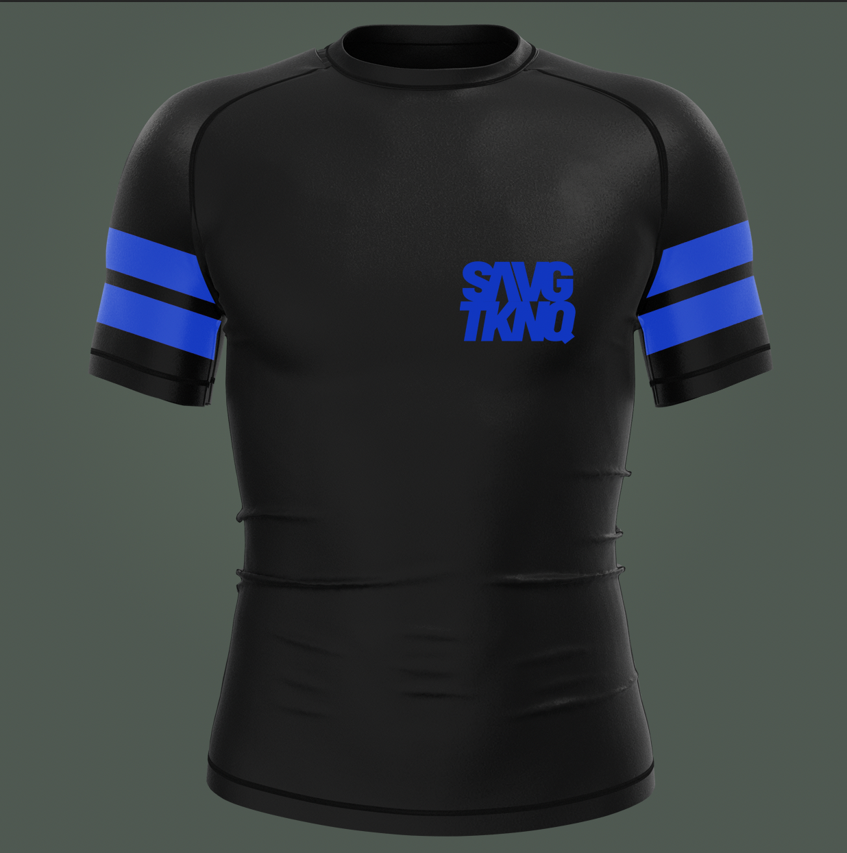 Blue Ranked SS Rashguard